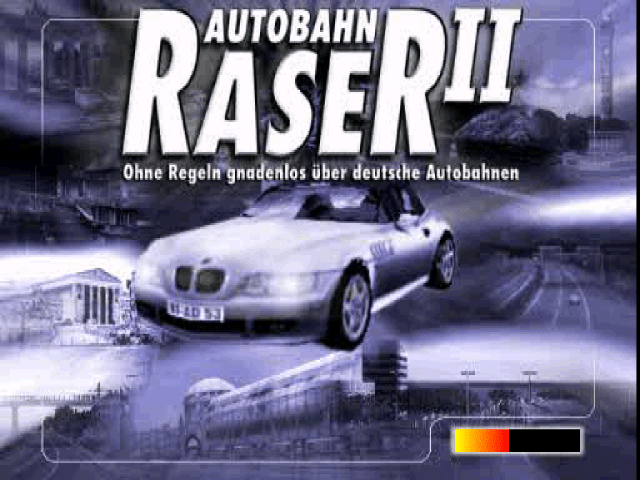 Autobahn Raser 2 title screen for Playstation